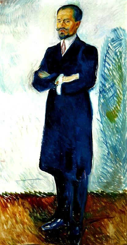 Edvard Munch portratt av ernest thiel oil painting picture
